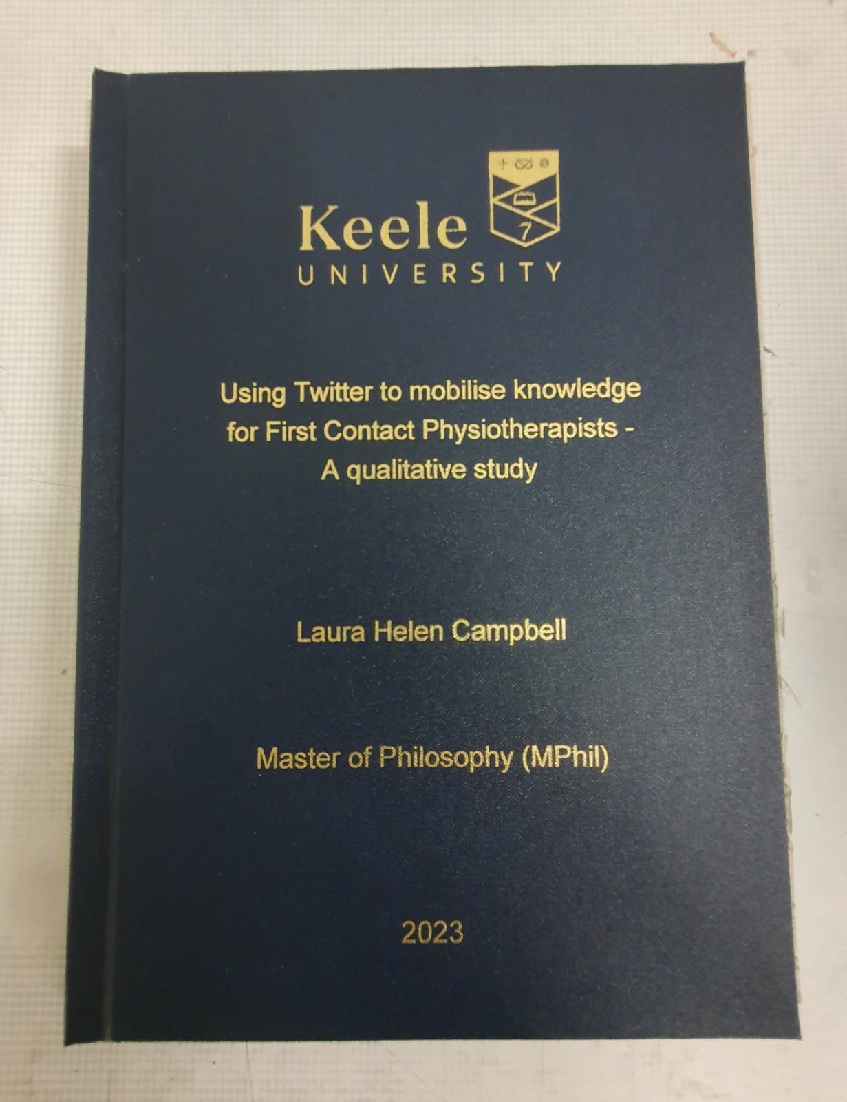 Keele University 2023 (www.helixbinders.co.uk)