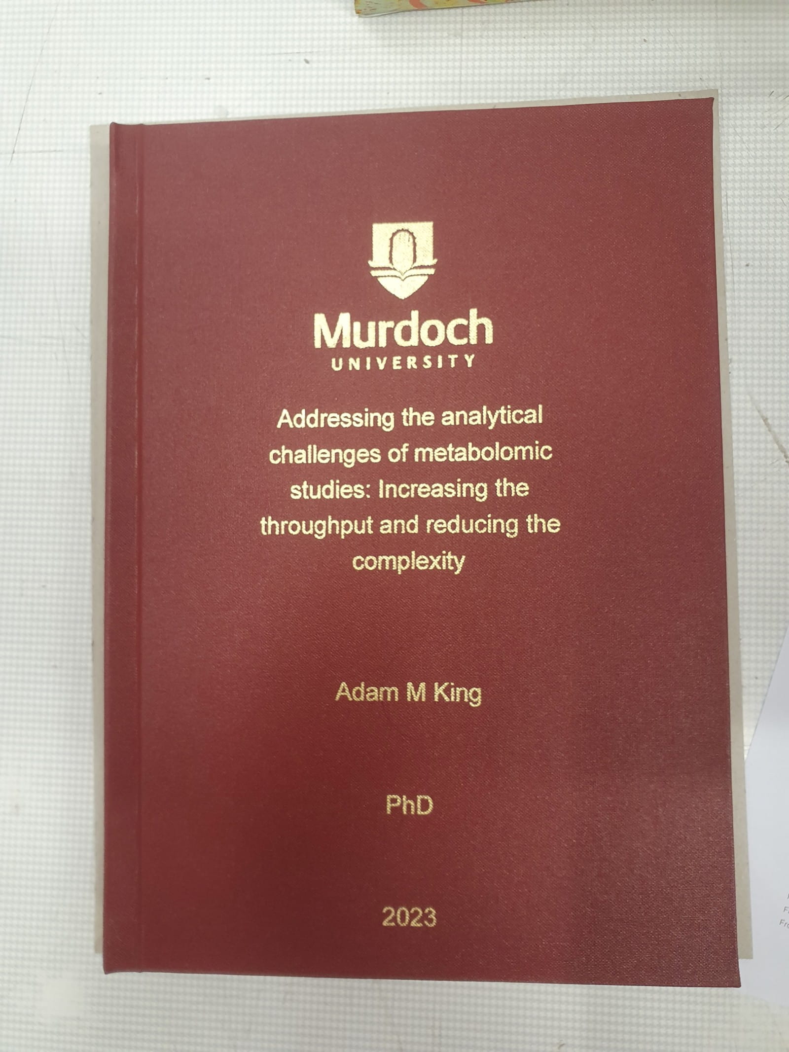 Murdoch University 2023 (www.helixbinders.co.uk)